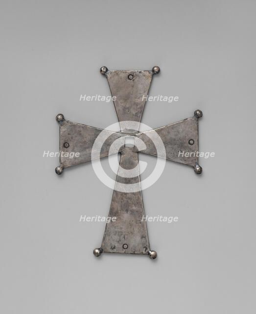 Silver Cross, Byzantine, 500-700. Creator: Unknown.