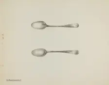 Silver Demi-tasse Spoon, c. 1938. Creator: Kalamian Walton