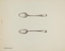 Silver Demi-tasse Spoon, c. 1938. Creator: Kalamian Walton