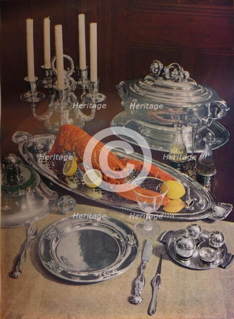 'Silver Dinner Service', 1936. Creator: Unknown.