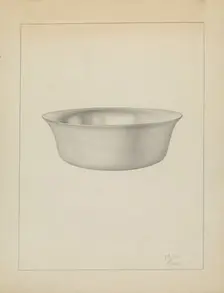 Silver Dish, c. 1936. Creator: Clayton Braun