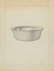 Silver Dish, c. 1936. Creator: Clayton Braun