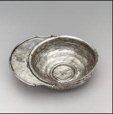 Silver Drinking Bowl with Handle, Avar, 700s. Creator: Unknown