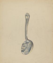 Silver Funeral Spoon, c. 1936. Creator: Jack Staloff