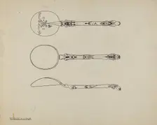 Silver Funeral Spoon, c. 1938. Creator: Kalamian Walton