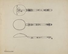 Silver Funeral Spoon, c. 1938. Creator: Kalamian Walton