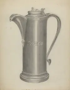 Silver Flagon, 1935/1942. Creator: Albert Camilli