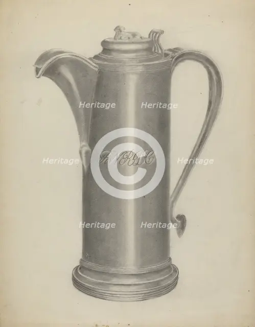 Silver Flagon, 1935/1942. Creator: Albert Camilli.