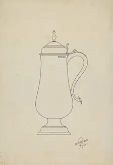 Silver Flagon, c. 1936. Creator: Lawrence Flynn
