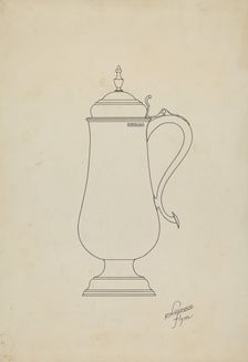 Silver Flagon, c. 1936. Creator: Lawrence Flynn