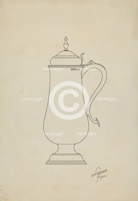 Silver Flagon, c. 1936. Creator: Lawrence Flynn.