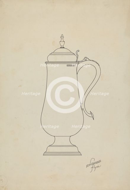 Silver Flagon, c. 1936. Creator: Lawrence Flynn.