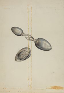 Silver Folding Spoon, c. 1939. Creator: Alfred Walbeck