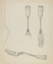 Silver Fork, 1935/1942. Creator: Unknown