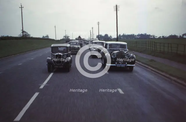 Silver Ghost Rolls Royce at Rally, Cheshire, England, c1960. Artist: CM Dixon.