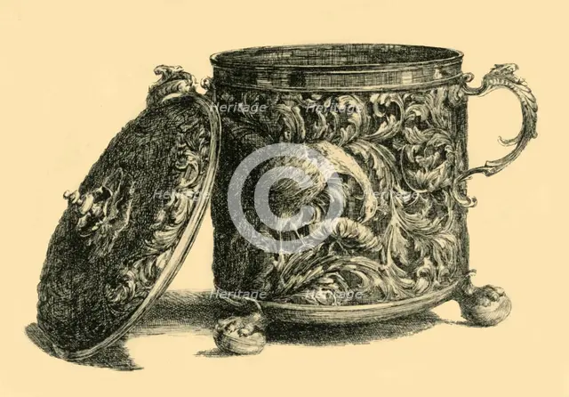 Silver gilt cup and cover, 1669-1670, (1881).  Creator: W T Roberts.