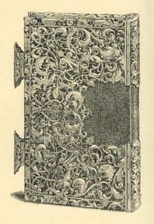 Silver gilt book cover, (1881). Creator: W Jones
