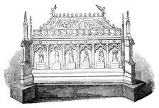 Silver-Gilt Shrine, 1850. Creator: Unknown