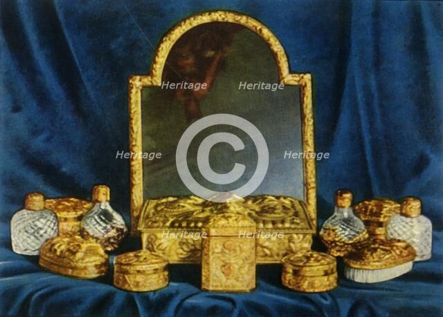 'Silver-Gilt Toilet Service', 1938. Creator: Unknown.