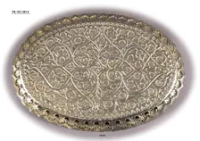 Silver Gilt Tray, India, late 18th century. Creator: Unknown