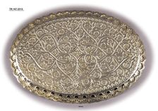 Silver Gilt Tray, India, late 18th century. Creator: Unknown