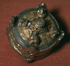 Silver-gilt Viking fibula