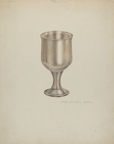 Silver Goblet, c. 1939. Creator: Rose Campbell-Gerke