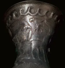 Silver goblet from the Agighiol Treasure, 4th century BC
