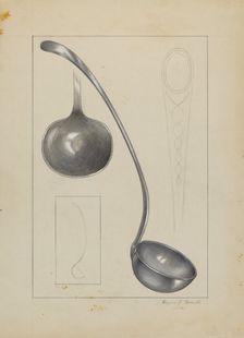 Silver Gravy Ladle, 1935/1942. Creator: Eugene Barrell