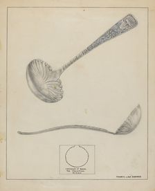 Silver Gravy Ladle, 1935/1942. Creator: Francis Law Durand