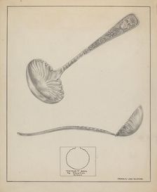 Silver Gravy Ladle, 1935/1942. Creator: Francis Law Durand