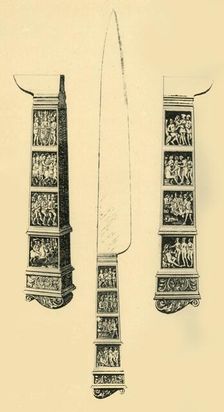 Silver-handled knife, c1470?, (1881). Creator: J S Dominy