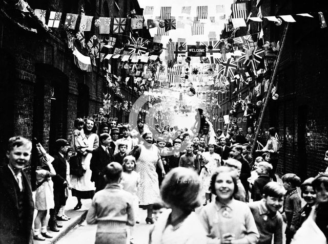 Silver Jubilee celebrations for King George V, Blackfriars Road, London, 1935. Creator: Unknown.