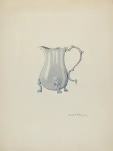 Silver Jug for Cream, c. 1940. Creator: David P. Willoughby