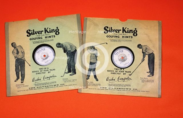 'Silver King Golfing Hints', instructional records, late 1930s. Creator: Unknown.