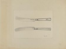 Silver Knife, c. 1936. Creator: Charlotte Winter