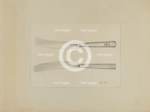 Silver Knife, c. 1936. Creator: Charlotte Winter.