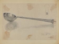 Silver Ladle, 1935/1942. Creators: Herman Bader, Hester Duany