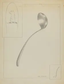 Silver Ladle, c. 1936. Creator: Karl Joubert