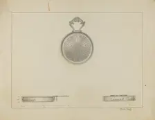 Silver Lemon Strainer, c. 1936. Creator: Michael Fenga