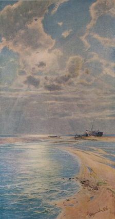 Silver Light on a Golden Bar, Ambleteuse c1901. Artist: George Hillyard Swinstead