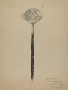 Silver Punch Ladle, c. 1936. Creator: Harold Smith