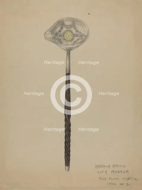 Silver Punch Ladle, c. 1936. Creator: Harold Smith.
