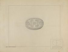 Silver Patch Box, c. 1936. Creator: Hans Westendorff