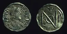 Silver penny of King Alfred, c886-c899. Creator: Unknown
