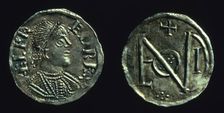 Silver penny of King Alfred, c886-c899. Creator: Unknown