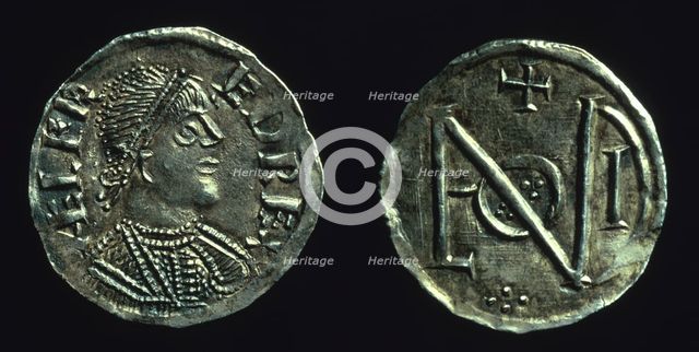 Silver penny of King Alfred, c886-c899. Creator: Unknown.