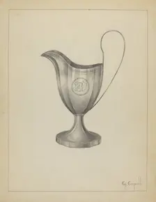 Silver Pitcher, 1935/1942. Creator: Gordon Sanborn