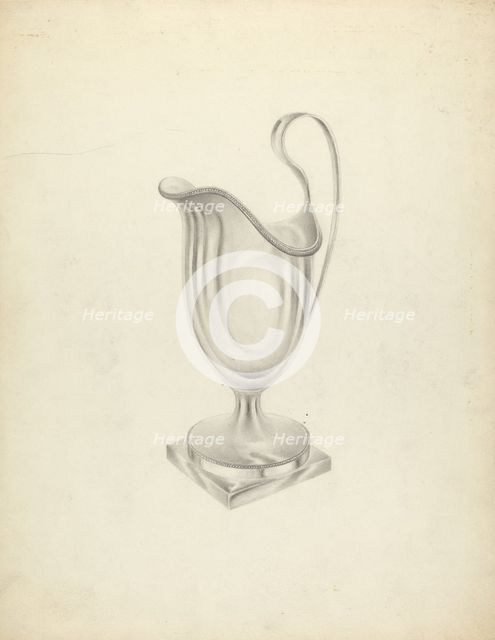 Silver Pitcher, 1935/1942. Creator: Unknown.