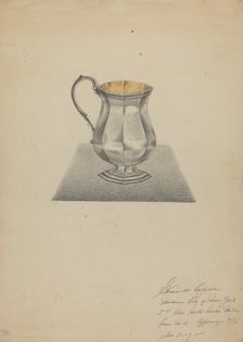 Silver Pitcher, 1935. Creator: Giacinto Capelli
